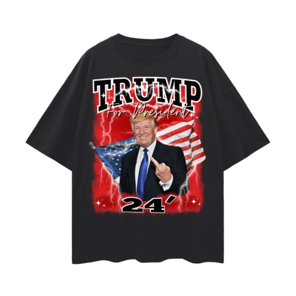 Trump Middle Finger T-Shirt for Men - Top Quality - Menswear